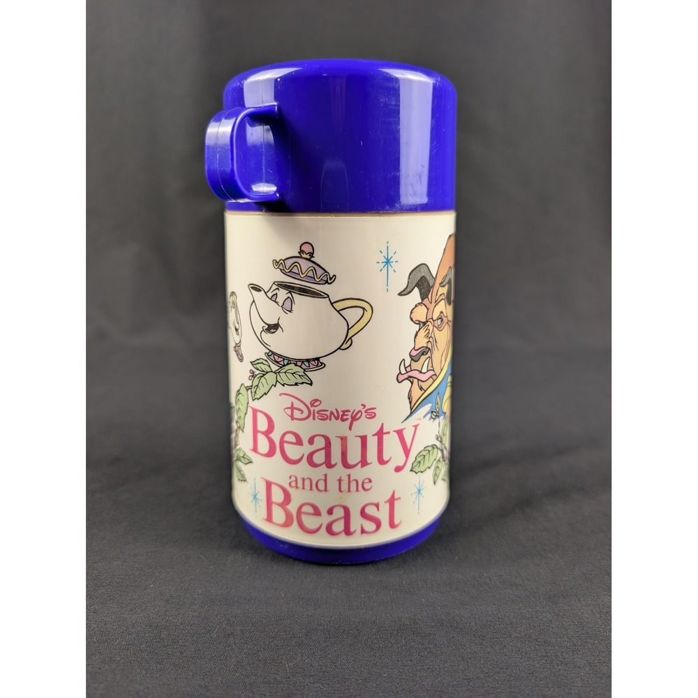 Vintage Beauty and the Beast Aladdin Thermos
